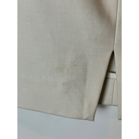 Helmut Lang Skirt Women 2 Beige Natural Textured Twill Pencil Skirt Careercore - Picture 8 of 13